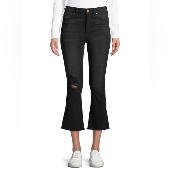 NOBO Black Crop Flare Jeans Modern Style - Picture 1 of 6